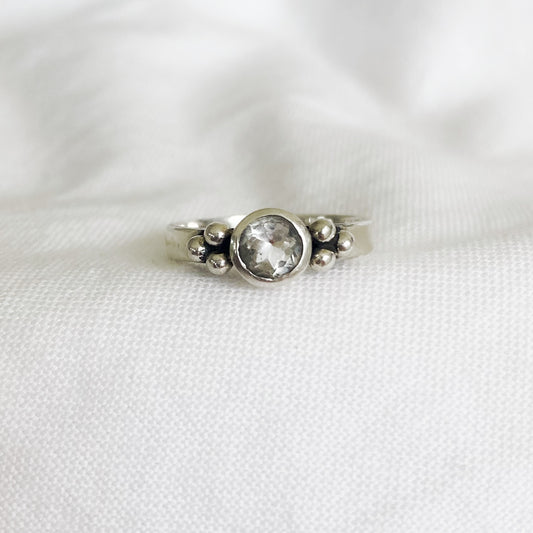 Anillo Viena Cuarzo Cristal
