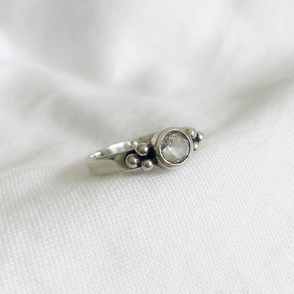 Anillo Viena Cuarzo Cristal