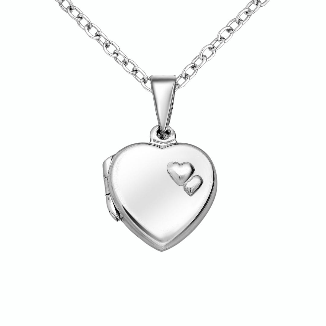 Collar Recuerdos Corazón + Personalización Fotos + Tarjeta Mensaje