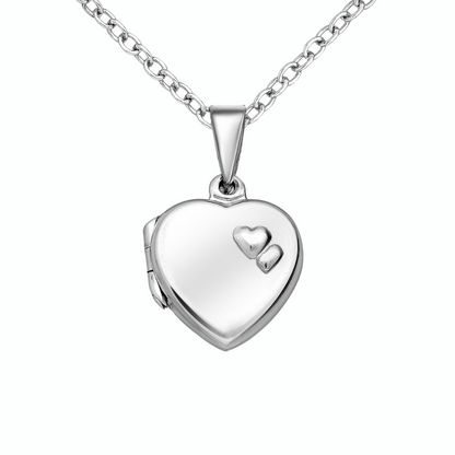 Collar Recuerdos Corazón + Personalización Fotos + Tarjeta Mensaje