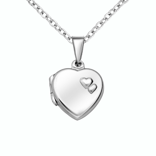 Collar Recuerdos Corazón + Personalización Fotos + Tarjeta Mensaje