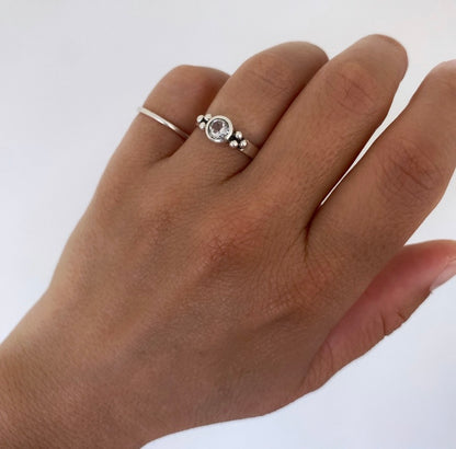 Anillo Viena Cuarzo Cristal