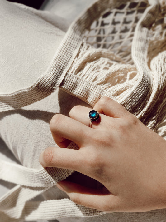 Anillo Praga Labradorita