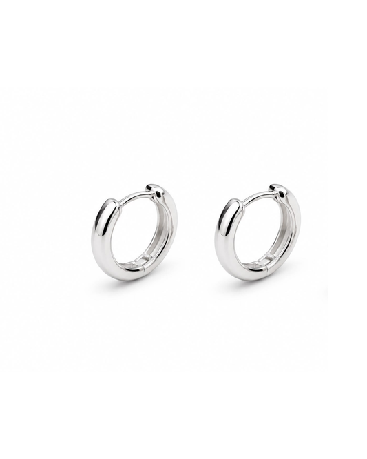 Argollas Bianca huggie 11 MM
