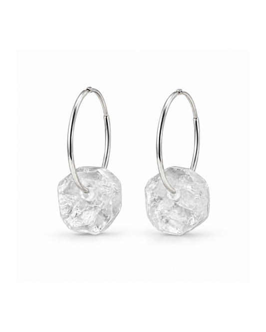 Argollas Leonor Cuarzo Cristal