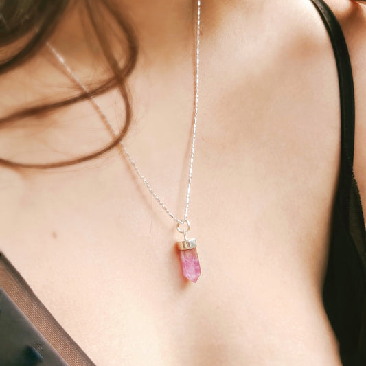 Collar Mini Cuarzo Amatista