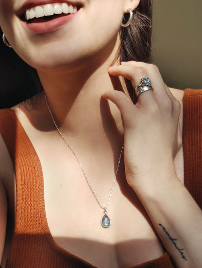 Anillo Dublín Topacio Sky Blue
