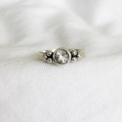Anillo Viena Cuarzo Cristal