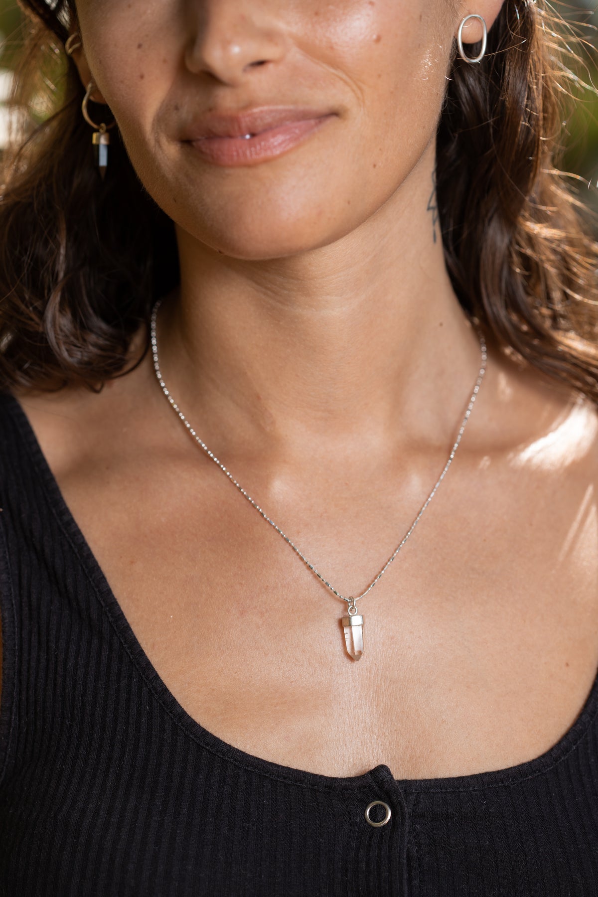 Collar Mini Cuarzo Cristal