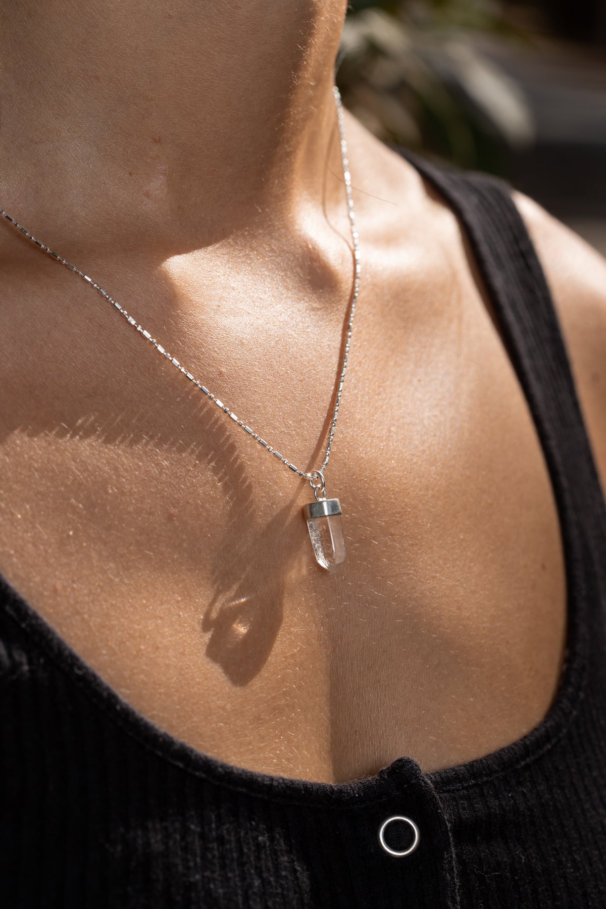Collar Mini Cuarzo Cristal