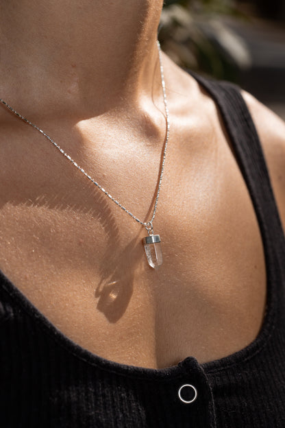 Collar Mini Cuarzo Cristal