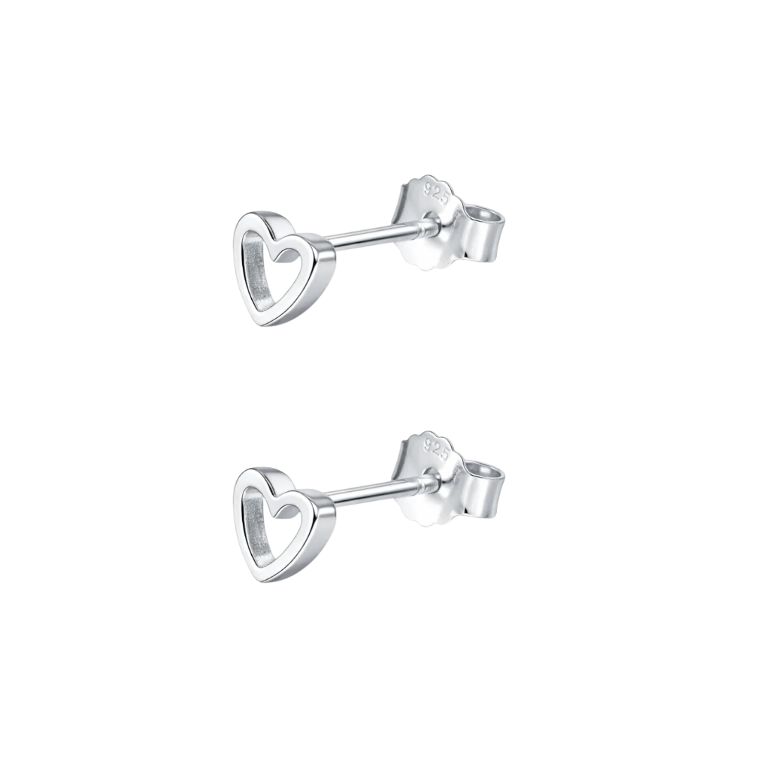Aros Mini Corazón Iris