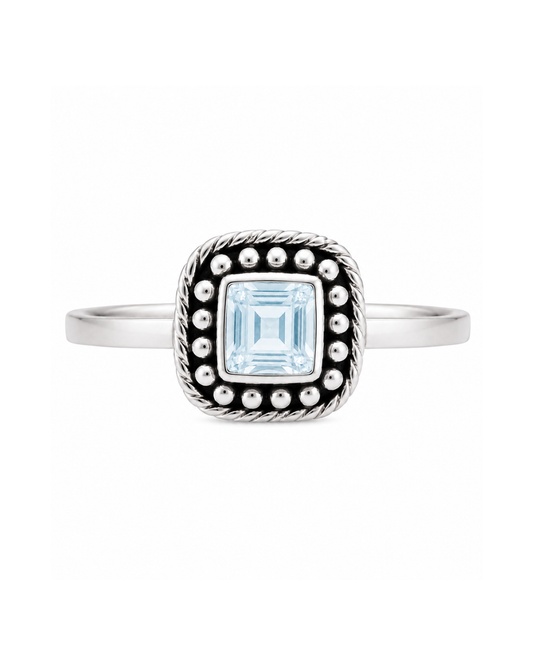 Anillo Dublín Topacio Sky Blue