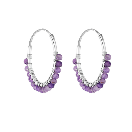 Argollas Amanda Amatista
