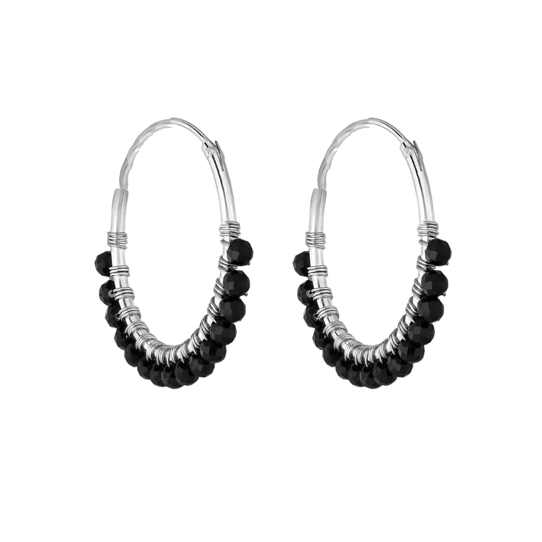 Argollas Amanda Espinela Negra