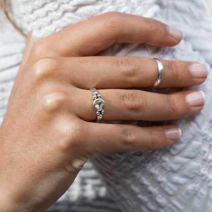 Anillo Viena Cuarzo Cristal