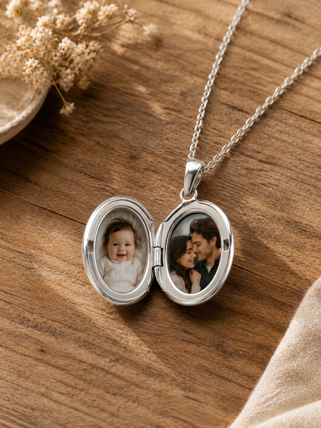 Collar Recuerdos Estrella + Personalización Fotos + Tarjeta Mensaje
